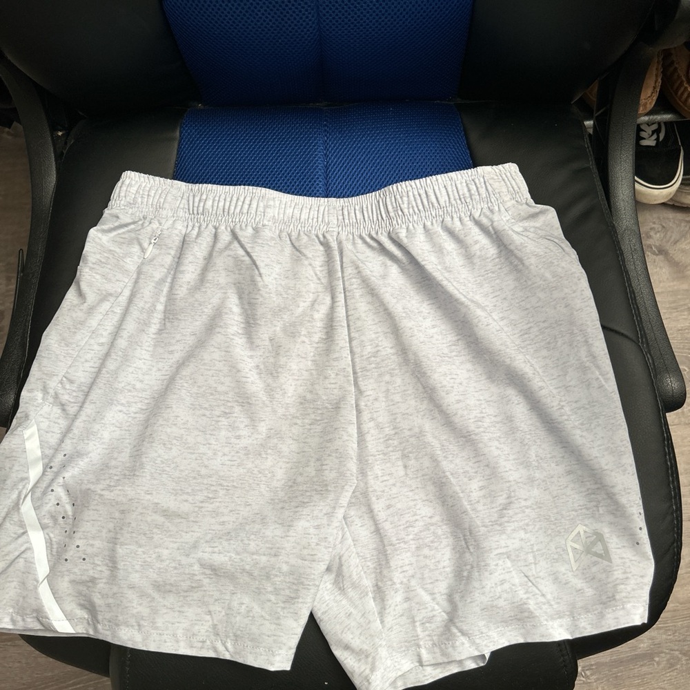 Men's Light Gray Athletic Shorts